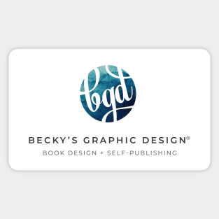 Becky's Graphic Design • Color Logo Sticker